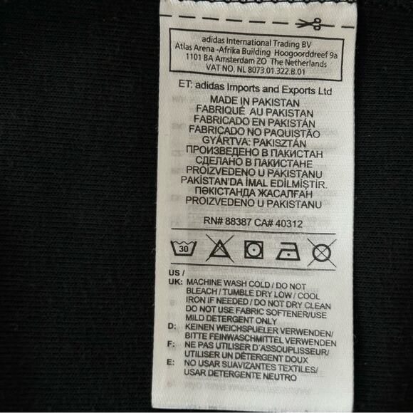 Adidas Palmeston Track Top Jacket Style DJ3460 Men's Size S Black White - Picture 14 of 16